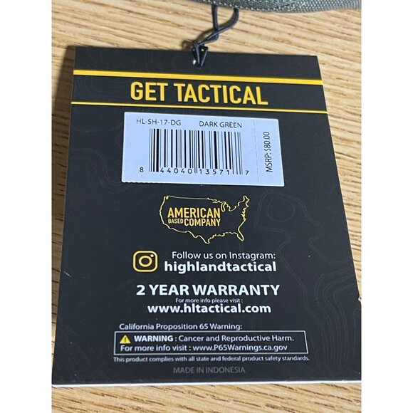 Highland Tactical Barrage MOLLE Shoulder Bag With Multiple Pockets Dark Green - Picture 12 of 12